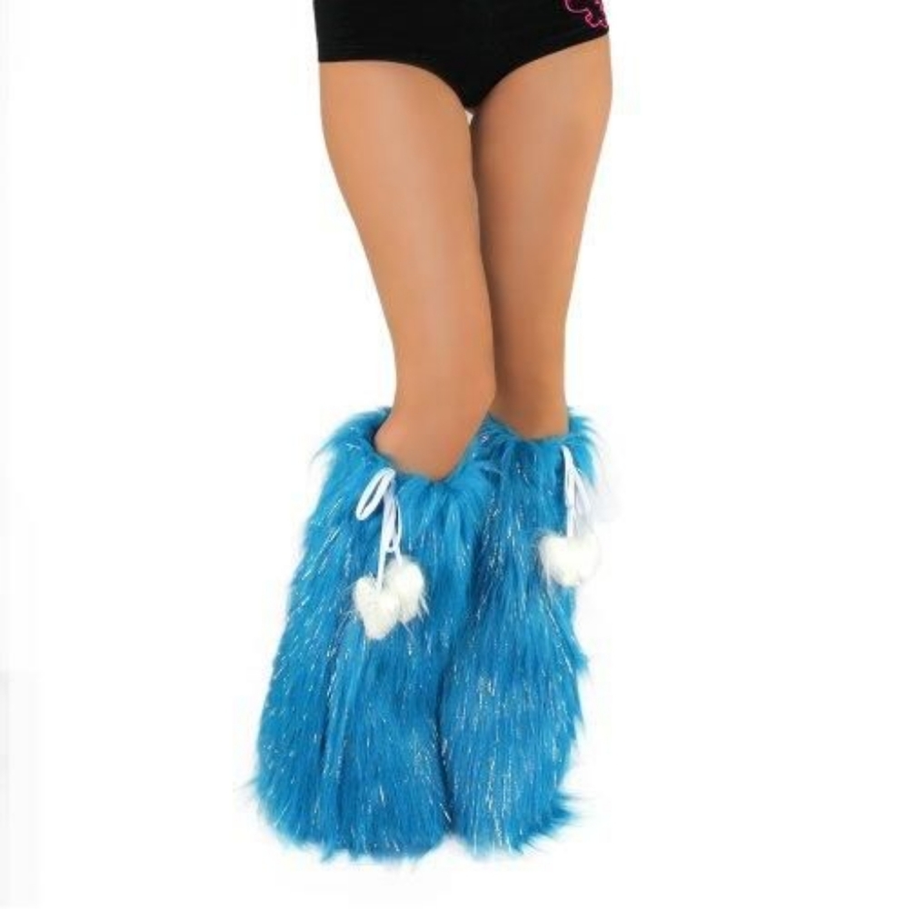 iHeartRaves Teal Sparkle Fluffies